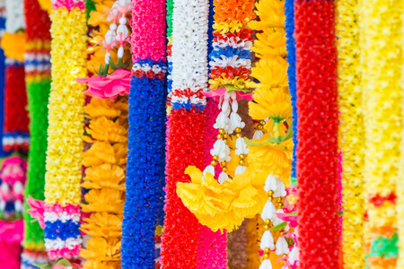 Thailand steering people to worship in sacred worshipの写真素材