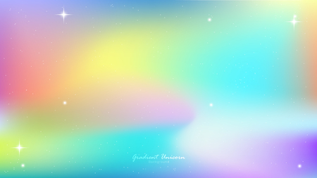 Unicorn Gradient background colorful.のイラスト素材