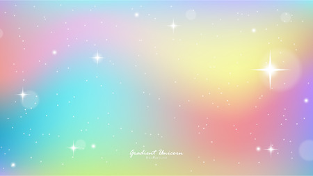 Unicorn Sky Colorful Gradient, Unicorn Gradient background colorful.のイラスト素材