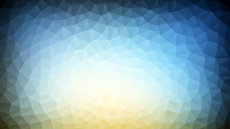 Polygon Blue Warm Light. Polygonal Hex color Gradient for Background. Texture Background. Vector Illustration EPS10 file.のイラスト素材