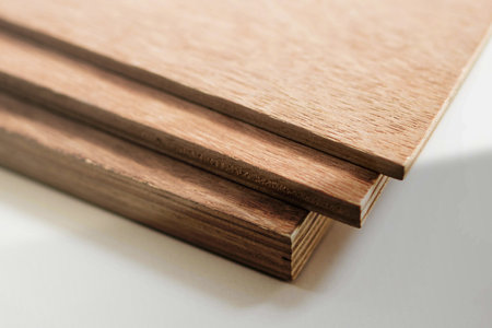 Clean minimal business card mockup on woods plate with light shadow. PSD file.