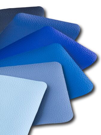 Blue Tone Leatherette color sampleの写真素材