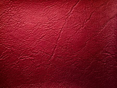 Red Leatherette texture sample color Backgroundの写真素材