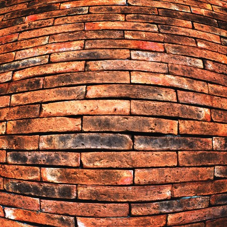 Texture of red Convex wallの写真素材