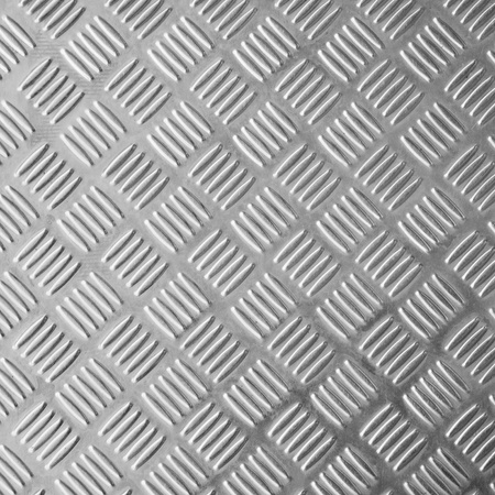 texture of bright stainless steel floor plateの写真素材