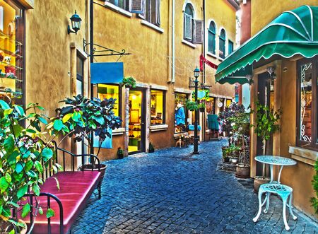 Street in City High Dynamic Range Image styleの写真素材