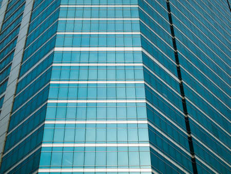 Panel glass windows of modern buildingsの写真素材