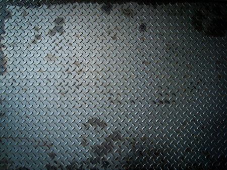 Dark Gray Grunge steel floor plate for backgroundの写真素材