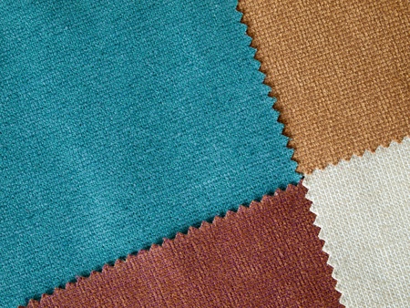 Sample four colors cotton for making furniture