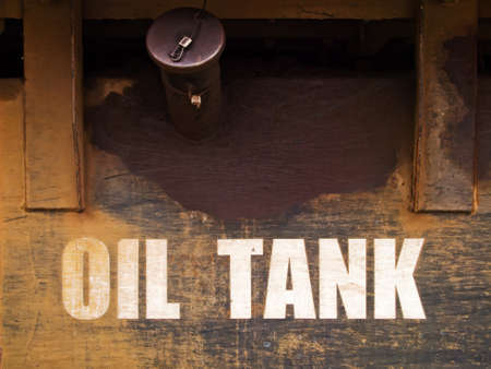 Texture of rust steel Oil tankの写真素材