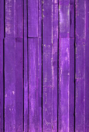 Texture of Purple color paint plank vertical wall for backgroundの写真素材