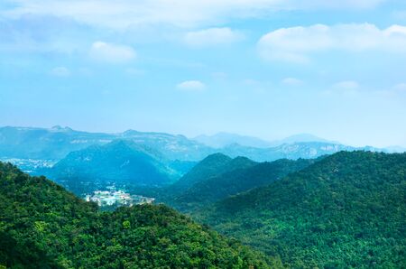 Mountain scenery summer landscape, Kao Yai, Thailandの写真素材