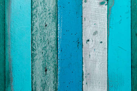 Cool tone Blue and Green Wood Texture Backgroundの写真素材