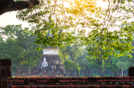Sukhothai historical park Thailandの写真素材