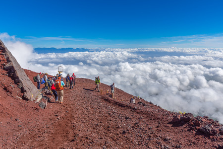 Mt. Fuji climbing,Yoshida Trail  , japanのeditorial素材