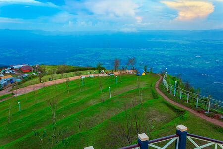 Beautiful sunsets at Phu Tubberk, Thailandの写真素材