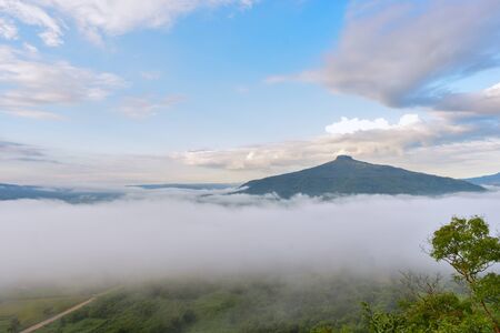 natural landscape for relaxing in Phu Luang, Loei Province thailandの写真素材