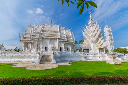 Wat Rong Khun,the White Temple Chiang Rai, Thailandの写真素材