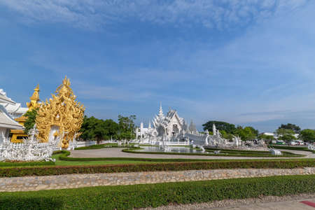 White Temple , Thailand Temple - Wat Rong Khun of Chiangrai Thailandのeditorial素材
