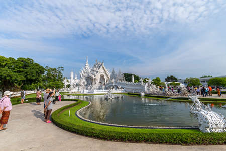 White Temple , Thailand Temple - Wat Rong Khun of Chiangrai Thailandのeditorial素材