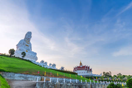 Huay Pla Kang temple the pagoda in Chinese style , Chiangrai ,Thailand on jun 09,2019のeditorial素材