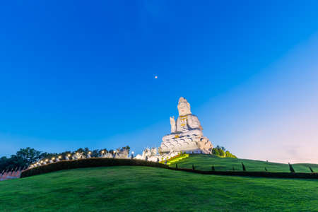 Huay Pla Kang temple or Wat Huay Pla Kang the pagoda in Chinese style , Chiangrai ,Thailandの写真素材