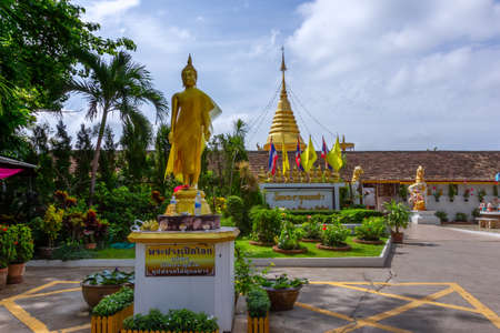 Wat Ton Kain or Ton Kain temple ( Wat Intrarawat ) ,a wooden chapel , Chiangmai, Thailand on May 05,2019のeditorial素材