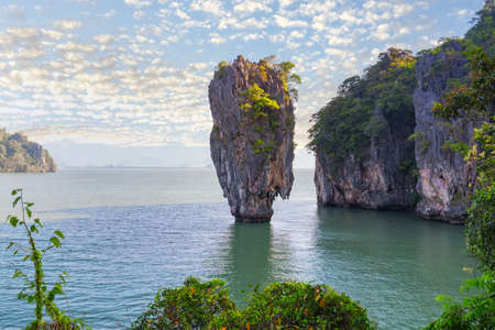 Island or Khao Phing Kan, Ko Tapu, Phang Nga Bay,Phang Nga Province, Thailandの写真素材