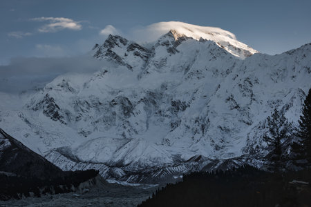 Mountain landscape in the Himalayas, Annapurna Conservation Area, Nepalの写真素材