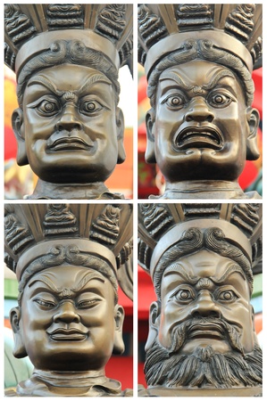 Collage of model different facialの写真素材
