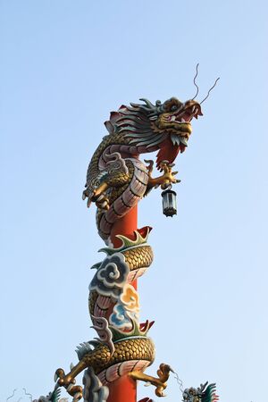 dragon on the roofの写真素材