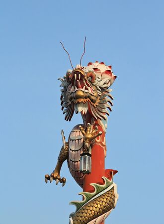 dragon on the roofの写真素材