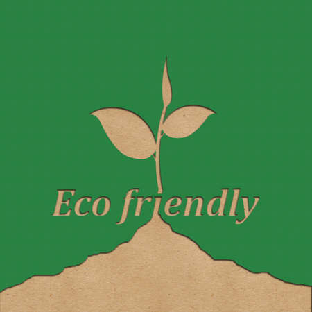 eco friendly paper cutの写真素材