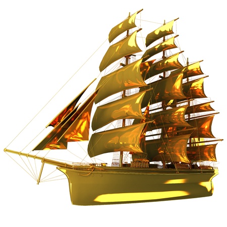 Boat,Barque goldの写真素材