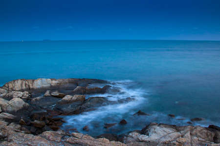 Sunset over sea in thailandの写真素材