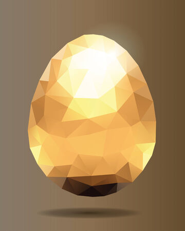 Golden Easeter Egg abstractのイラスト素材