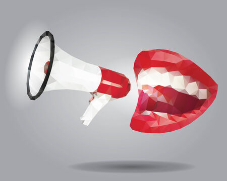 Megaphone abstractのイラスト素材