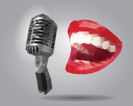 Retro Microphoneのイラスト素材