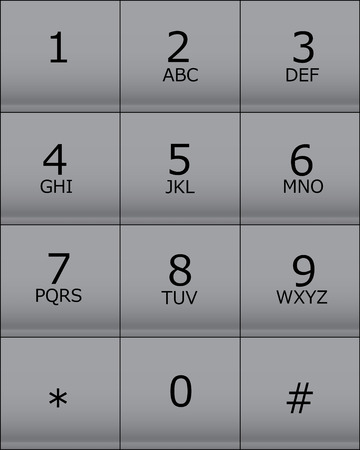 keypad for telephoneのイラスト素材