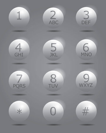 keypad for telephoneのイラスト素材