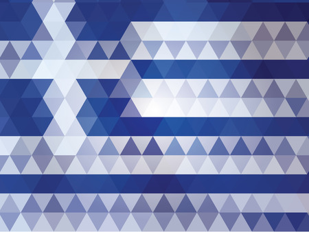 Greece flag of vectorのイラスト素材