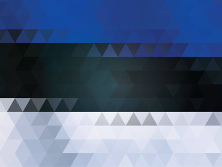 Estonia flag of vectorのイラスト素材