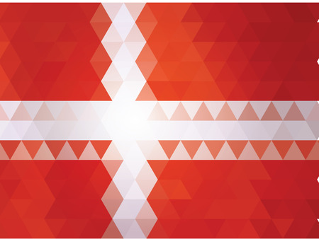 Denmark flag of vectorのイラスト素材
