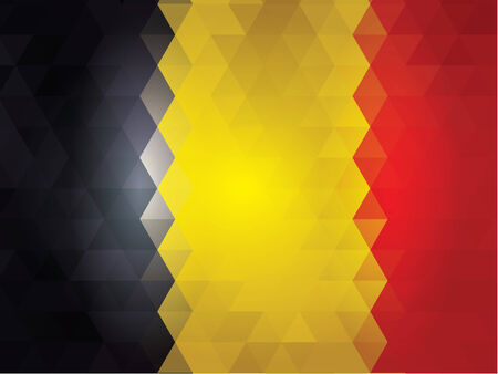Belgica Flag of vectorのイラスト素材