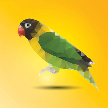 Abstract color parrot of backgroundのイラスト素材