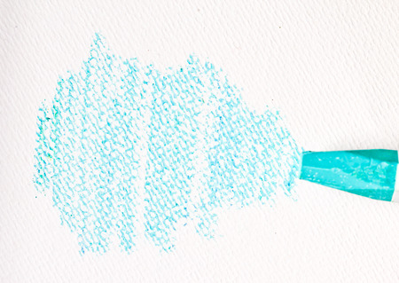 Oil Pastel Crayons on a white paperの写真素材