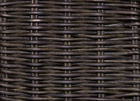 Retro woven wood pattern backgroundの写真素材