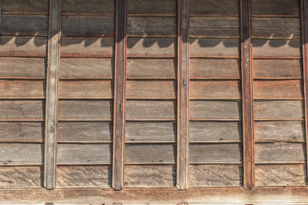 Old Wooden wallの写真素材