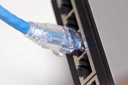 Network cable connected