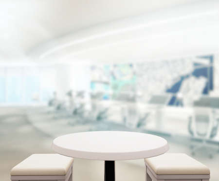 Wood Table Of Background in Office
